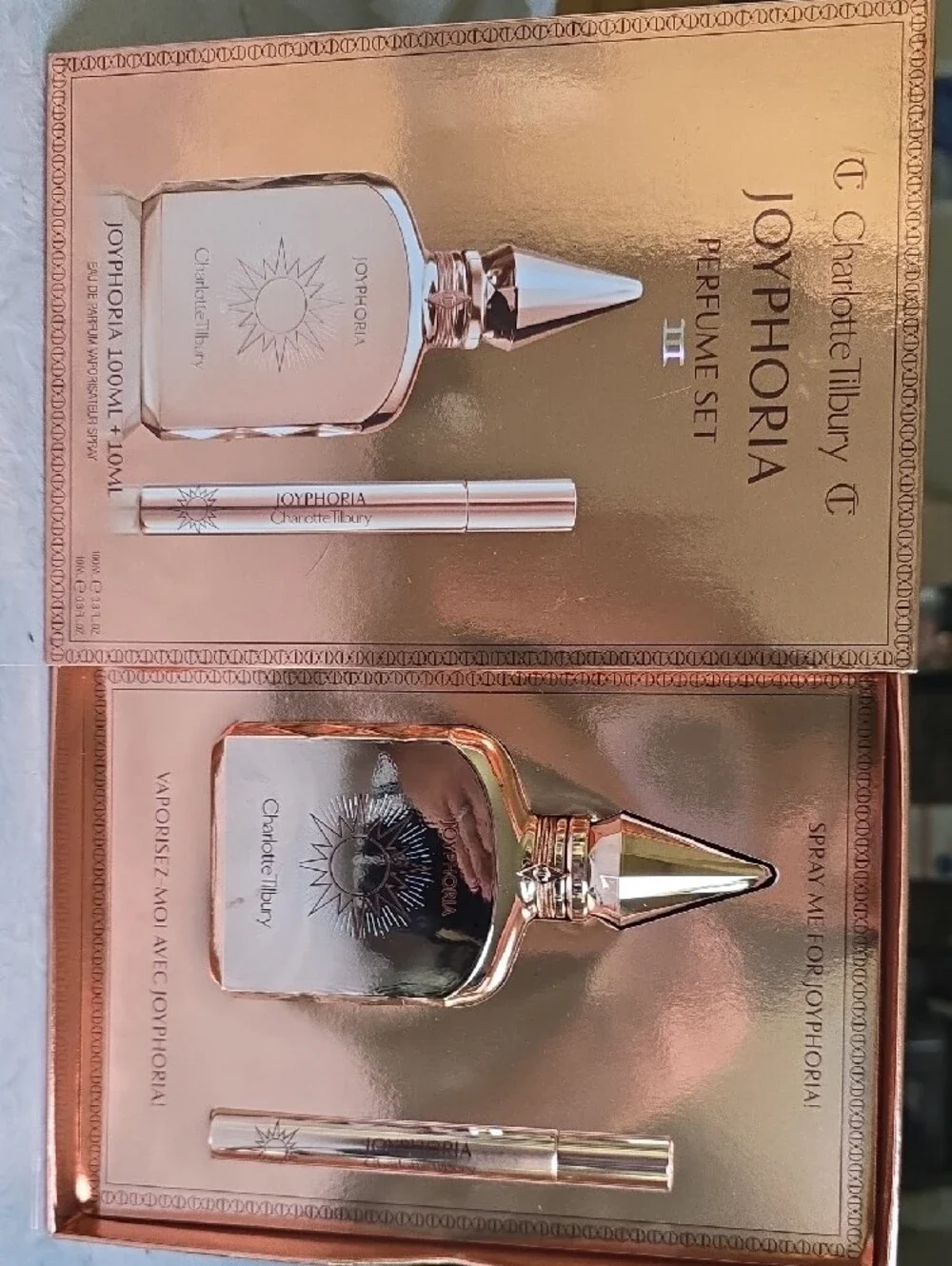 Charlotte Tilbury Joyphoria Gift Set in Rose Gold Packaging
